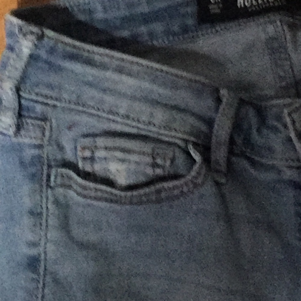 Hollister Jeans Holes Low Rise Super Skinny Crop - Picture 5 of 10